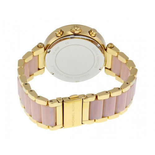 Buy Michael Kors Parker Chronograph Pink Dial Two Tone Strap Watch for Women - Mk6326 in Pakistan