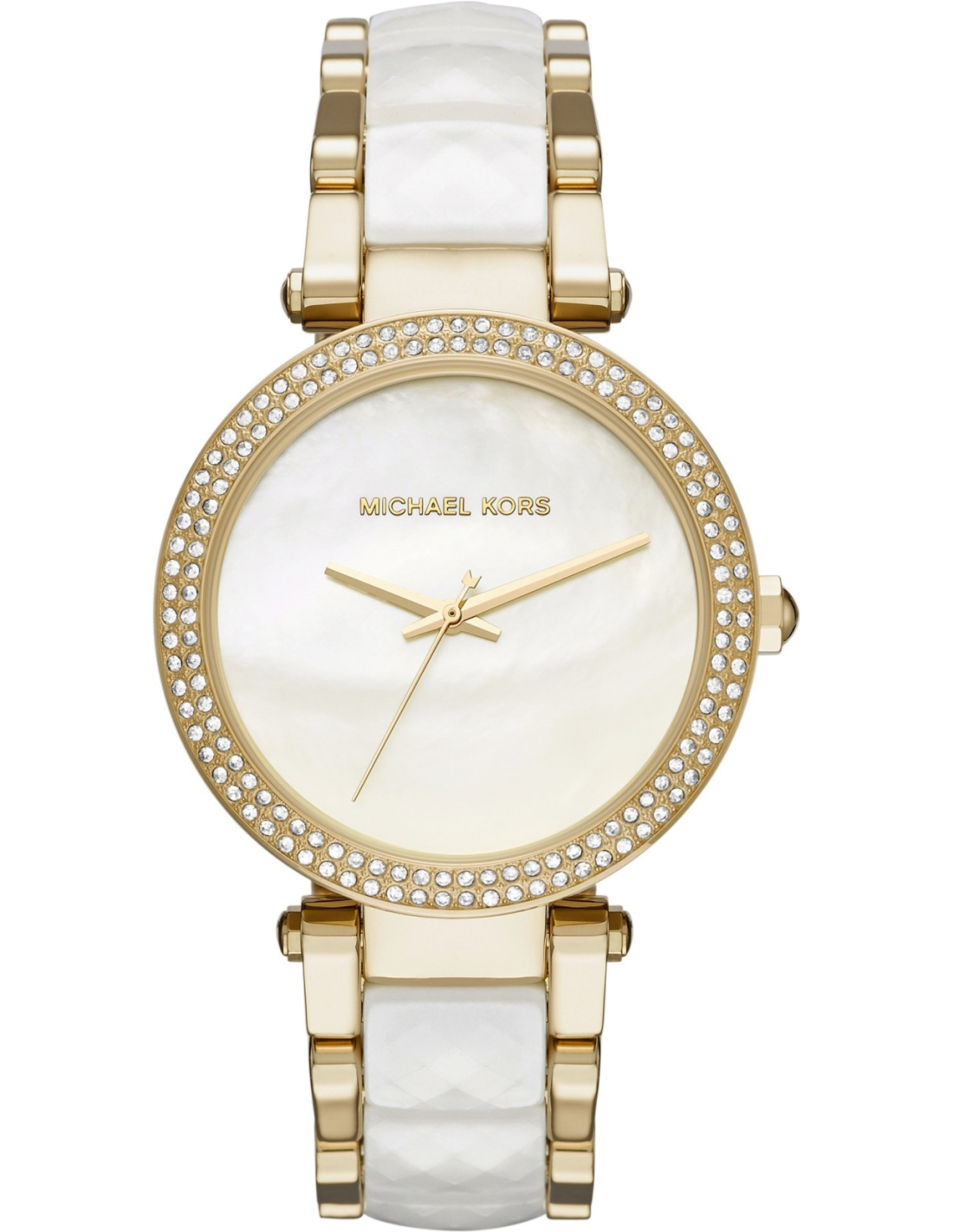 Buy Michael Kors Parker White Dial Two Tone Steel Strap Watch for Women - MK6400 in Pakistan