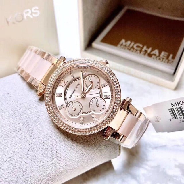 Buy Michael Kors Womens Quartz Stainless Steel Rose Gold Dial 33mm Watch - Mk6110 in Pakistan