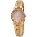 Buy Michael Kors Petite Norie Mother of Pearl Dial Gold Stainless Steel Womens Watch - Mk3700 in Pakistan