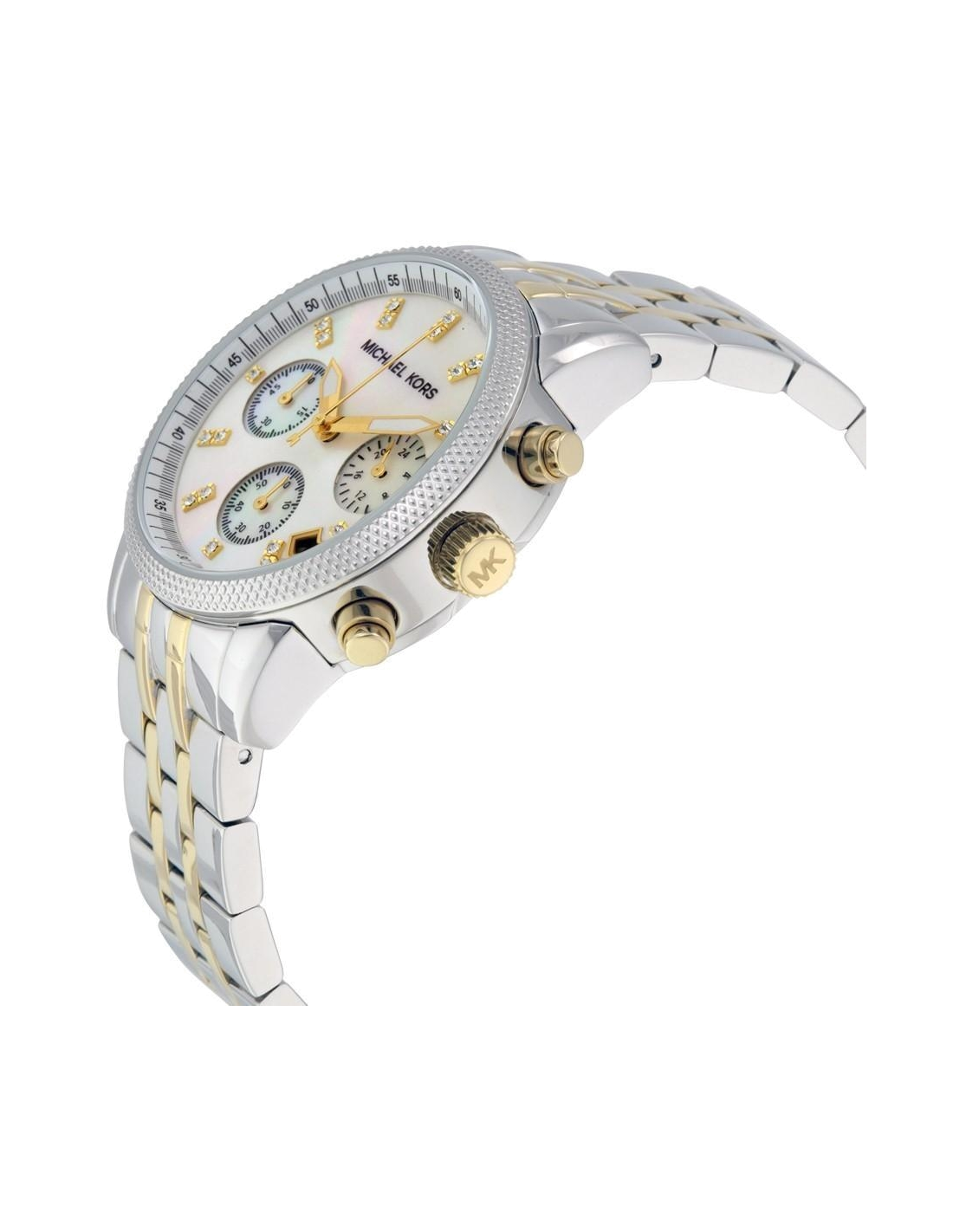 Buy Michael Kors Jet Set Chronograph White Dial Two-tone Strap Ladies Watch - Mk5057 in Pakistan