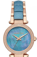 Buy Michael Kors Parker Blue Mother Of Pearl Dial Two Tone Steel Strap Ladies Watch - Mk6491 in Pakistan