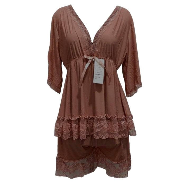 Buy Babydoll Lingerie - Milky Deep Neck in Pakistan