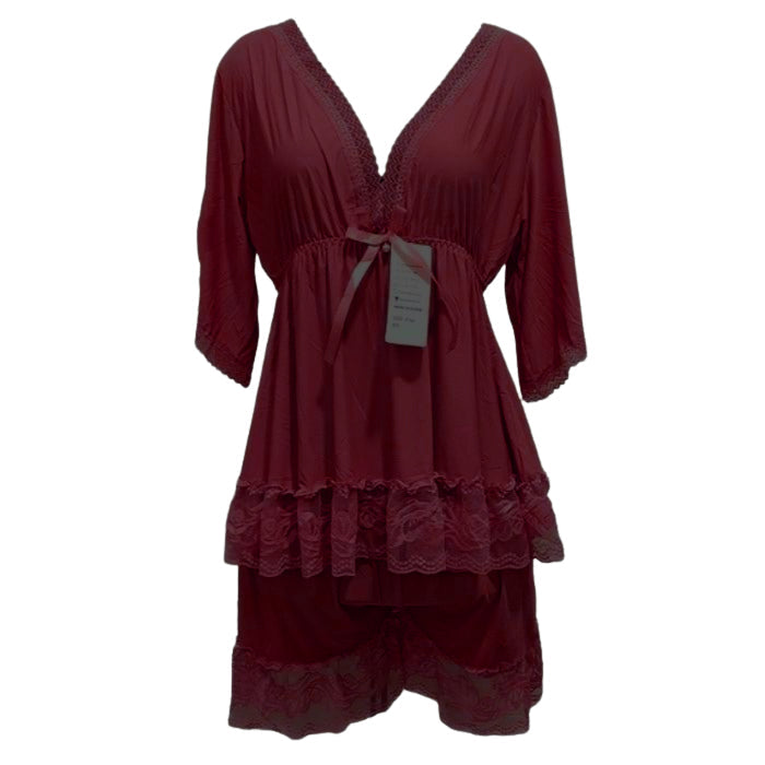 Buy Babydoll Lingerie - Milky Deep Neck in Pakistan