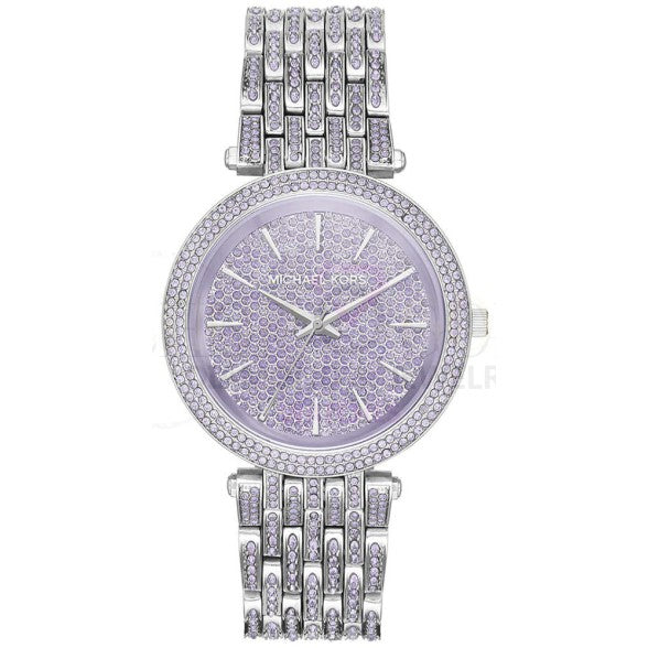 Buy Michael Kors Darci Crystal Purple Dial Silver Stainless Steel Strap Women's Watch - Mk3850 in Pakistan