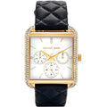 Buy Michael Kors Mother of Pearl Dial Black Leather Strap Watch for Women - Mk2769 in Pakistan