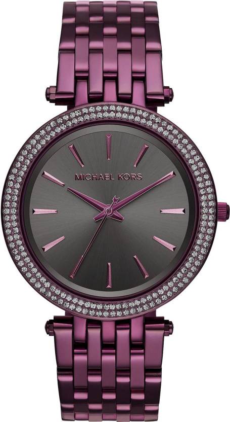 Buy Michael Kors Darci Gunmetal Dial Pink Stainless Steel Strap Ladies Watch - Mk3554 in Pakistan