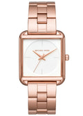 Buy Michael Kors Lake White Dial Rose Gold Stainless Steel Strap Ladies Watch - Mk3645 in Pakistan