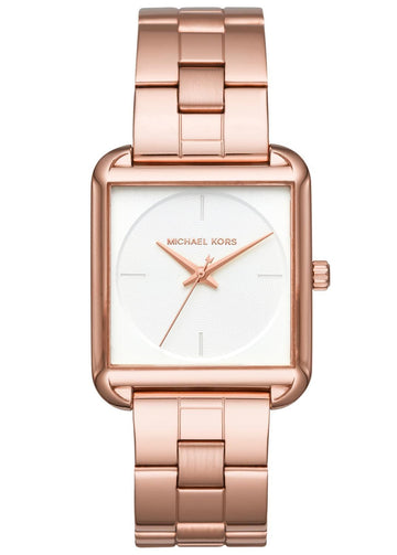 Buy Michael Kors Lake White Dial Rose Gold Stainless Steel Strap Ladies Watch - Mk3645 in Pakistan