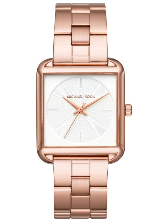 Buy Michael Kors Lake White Dial Rose Gold Stainless Steel Strap Ladies Watch - Mk3645 in Pakistan