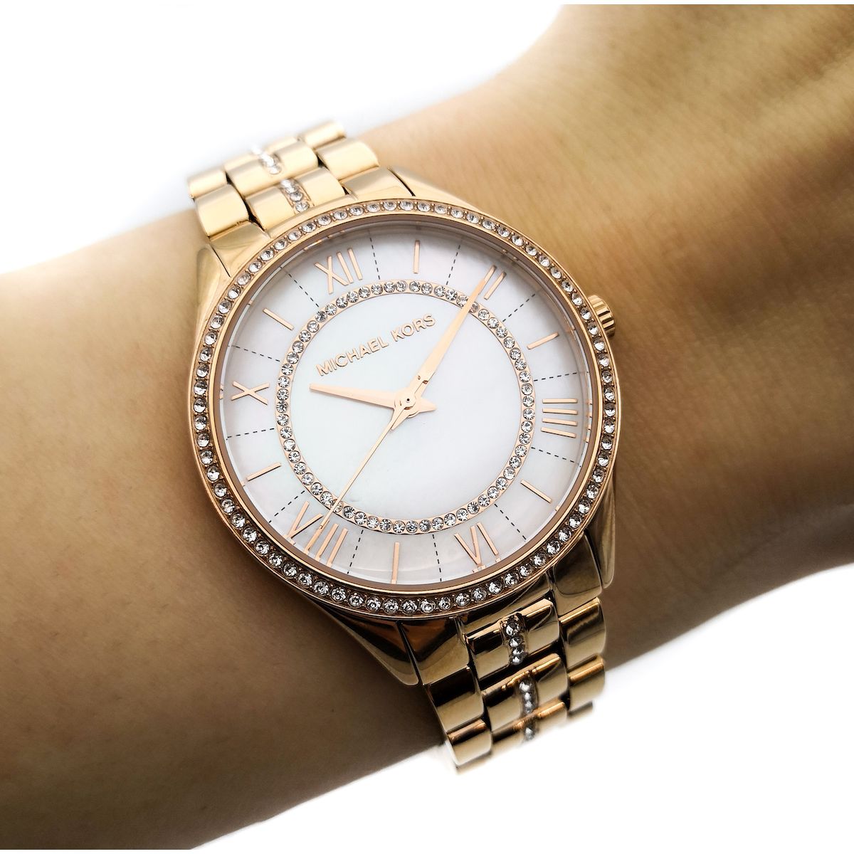 Buy Michael Kors Women's Lauryn Three-hand Rose Gold-tone Stainless Steel Watch - Mk3716 in Pakistan