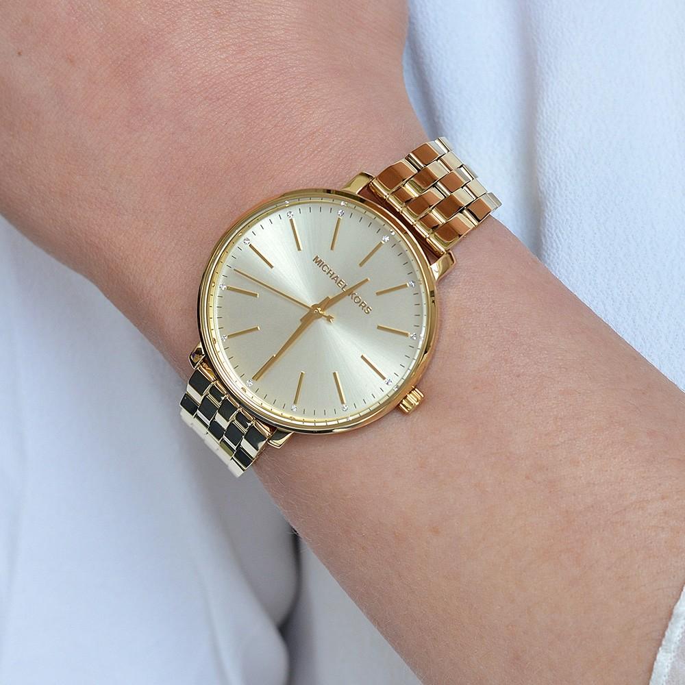 Buy Michael Kors Pyper Gold Dial Gold Stainless Steel Strap Women's Watch Gold - Mk3898 in Pakistan