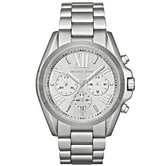 Buy Michael Kors Bradshaw Silver Dial Silver Steel Strap Watch for Men - MK5535 in Pakistan
