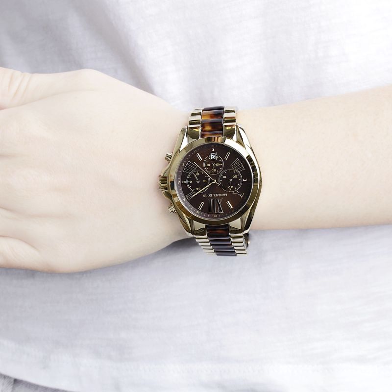Buy Michael Kors Bradshaw Chronograph Tortoise Shell Brown Dial Ladies Watch - Mk5696 in Pakistan