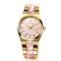 Buy Michael Kors Channing Pink Dial Two Tone Steel Strap Watch for Women - MK6650 in Pakistan