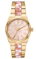 Buy Michael Kors Channing Pink Dial Two Tone Steel Strap Watch for Women - MK6650 in Pakistan