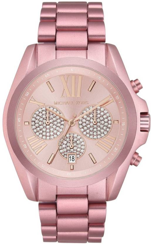 Buy Michael Kors Bradshaw Pink Dial Pink Stainless Steel Strap Women's Watch - MKk6752 in Pakistan