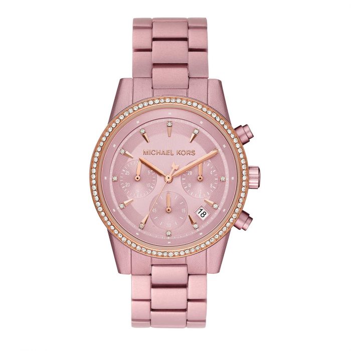 Buy Michael Kors Ritz Chronograph Pink Aluminium Watch for Women - Mk6753 in Pakistan