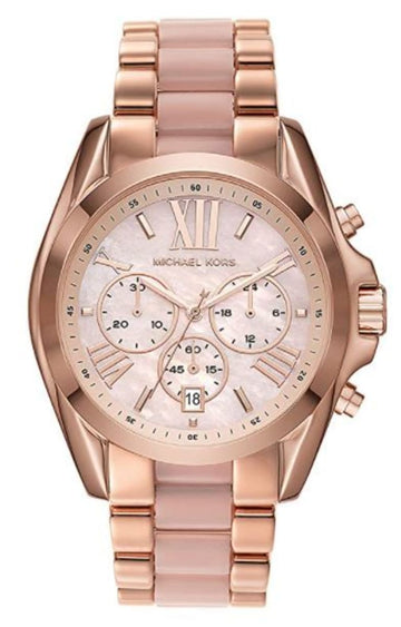 Buy Michael Kors Bradshaw Chronograph Quartz Two Tone Strap Ladies Watch - Mk6830 in Pakistan