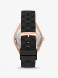 Buy Michael Kors Jessa Black Dial with Diamonds Black Leather Strap Watch for Women - MK7266 in Pakistan