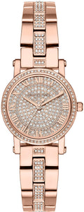 Buy Michael Kors Petite Norie Diamonds Dial Rose Gold Strap Watch for Women - Mk3776 in Pakistan