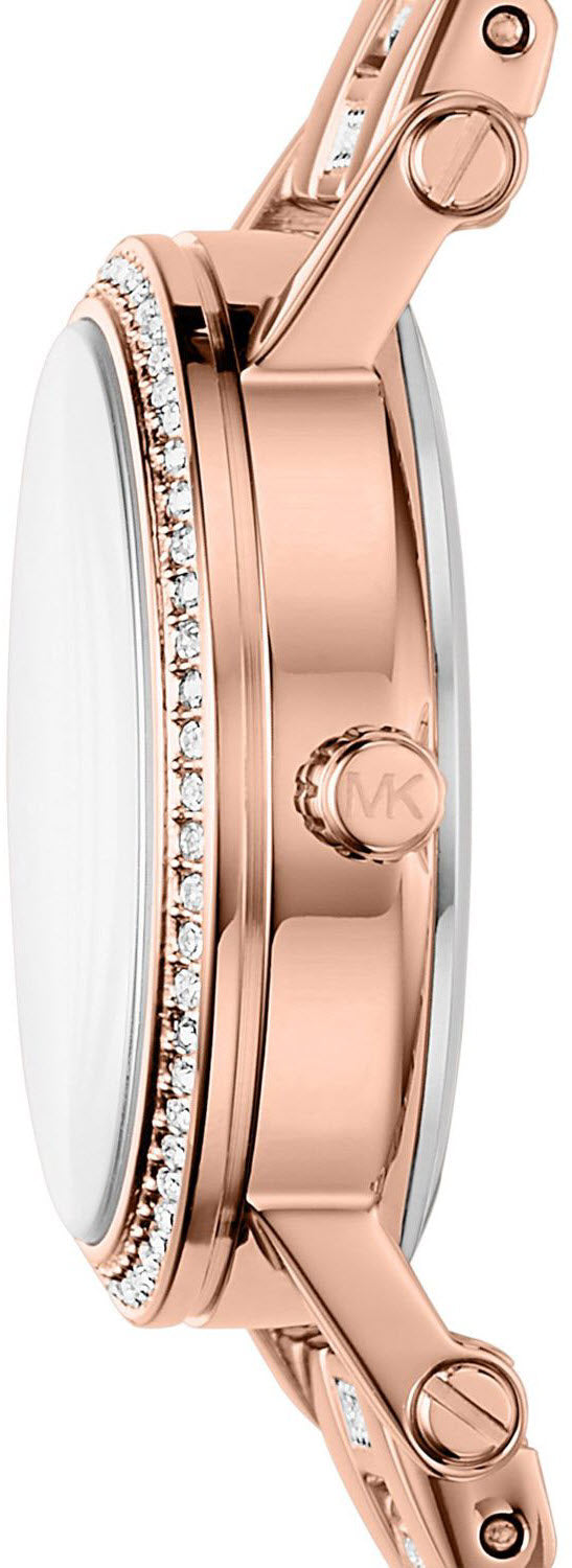 Buy Michael Kors Petite Norie Diamonds Dial Rose Gold Strap Watch for Women - Mk3776 in Pakistan
