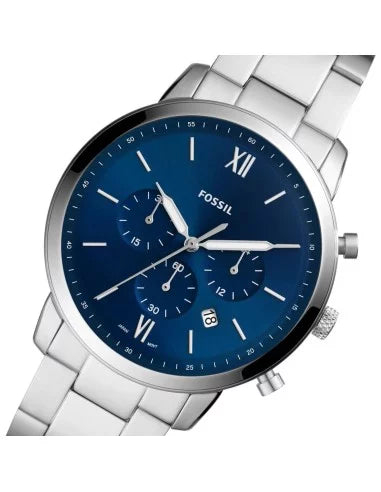 Buy Fossil Men's Chronograph Quartz Stainless Steel Blue Dial 44mm Watch FS5792 in Pakistan