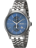 Buy Hugo Boss Mens Chronograph Quartz Stainless Steel Blue Dial 41mm Watch - 1513384 in Pakistan