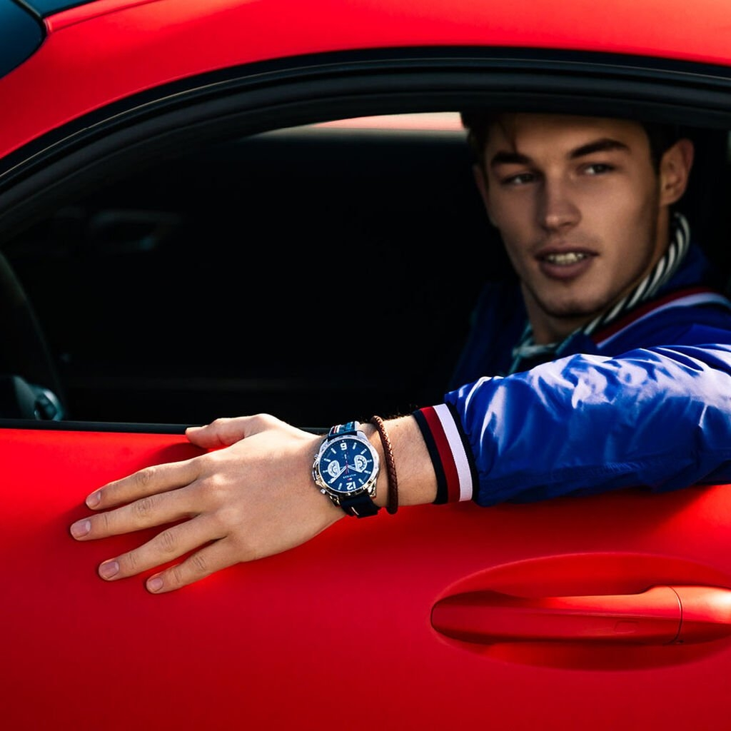 Buy Tommy Hilfiger Mens Quartz Blue Silicone Strap Blue Dial 46mm Watch - 1791476 in Pakistan