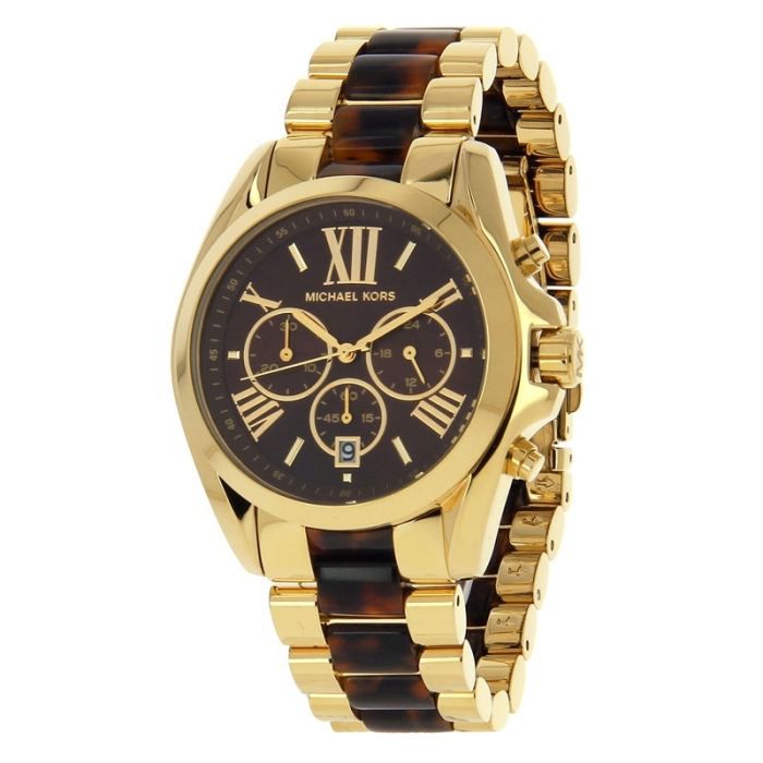 Buy Michael Kors Bradshaw Chronograph Tortoise Shell Brown Dial Ladies Watch - Mk5696 in Pakistan