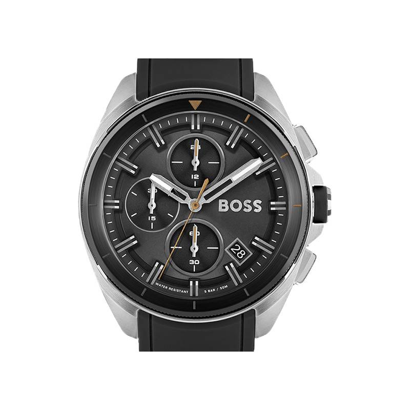Buy Hugo Boss Chrono Volane Dial Black Silicone Watch for Men - 1513953 in Pakistan