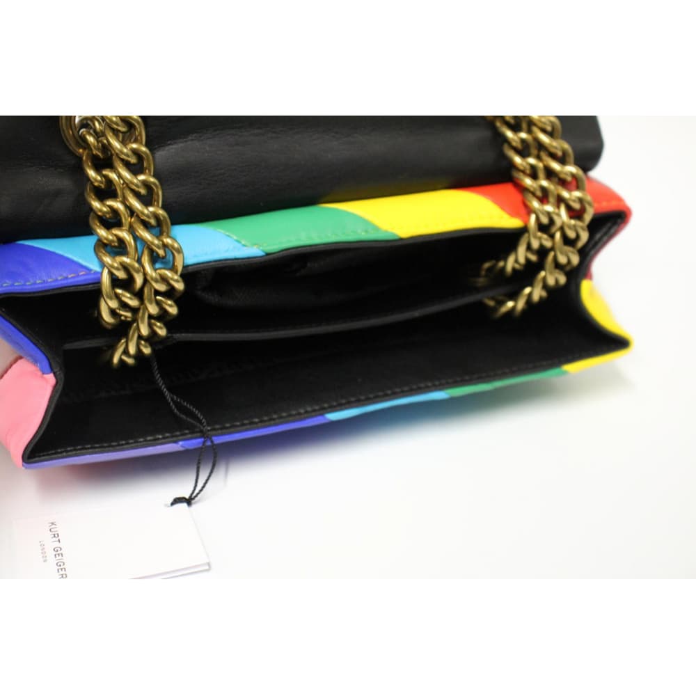 Buy Kurt Geiger London Kensington Leather Shoulder Bag Medium - Rainbow in Pakistan