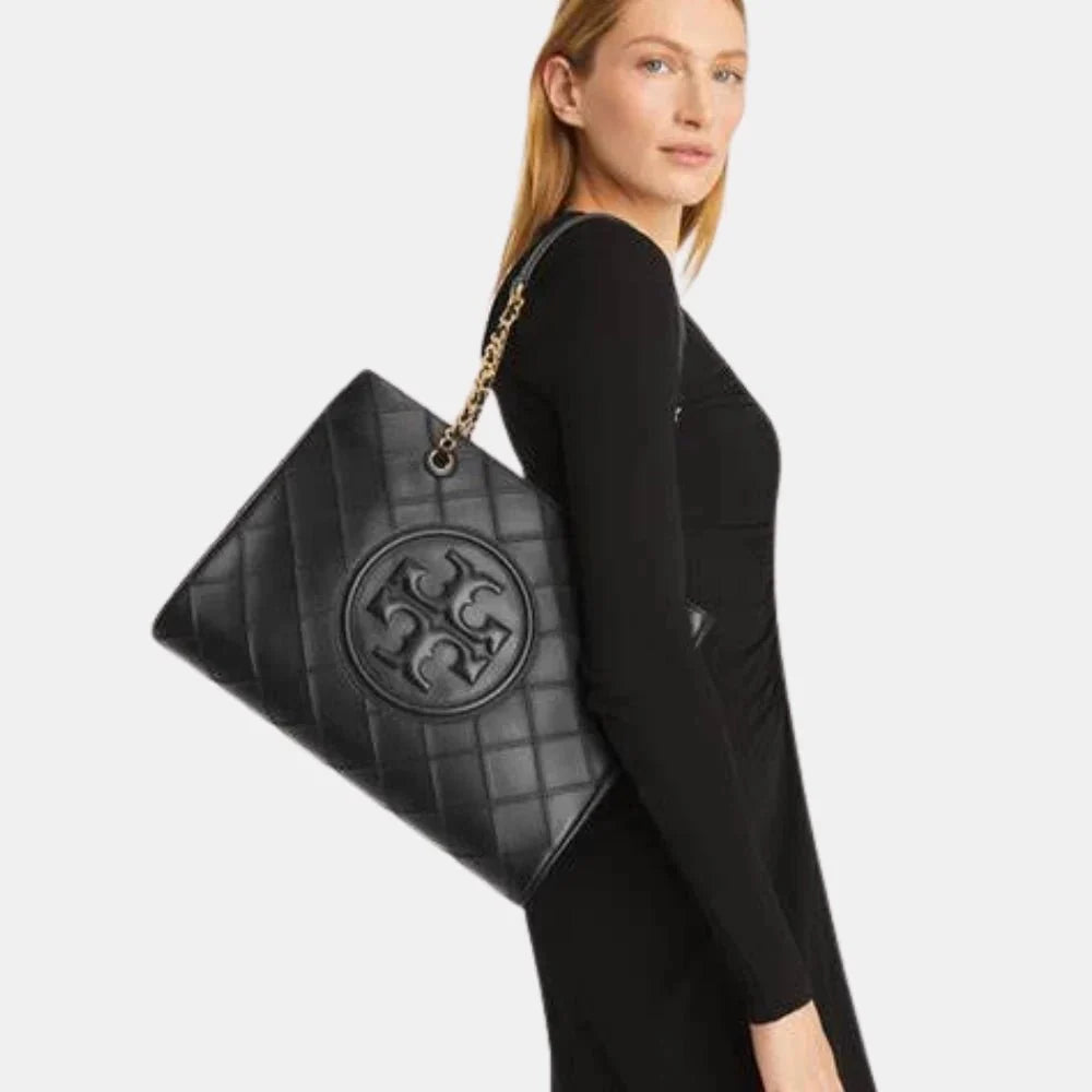 Buy Tory Burch Fleming Soft Chain Tote (Black) in Pakistan