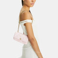 Buy Tory Burch Mini Kira Diamond Quilt Flap Bag (Rose Salt) in Pakistan