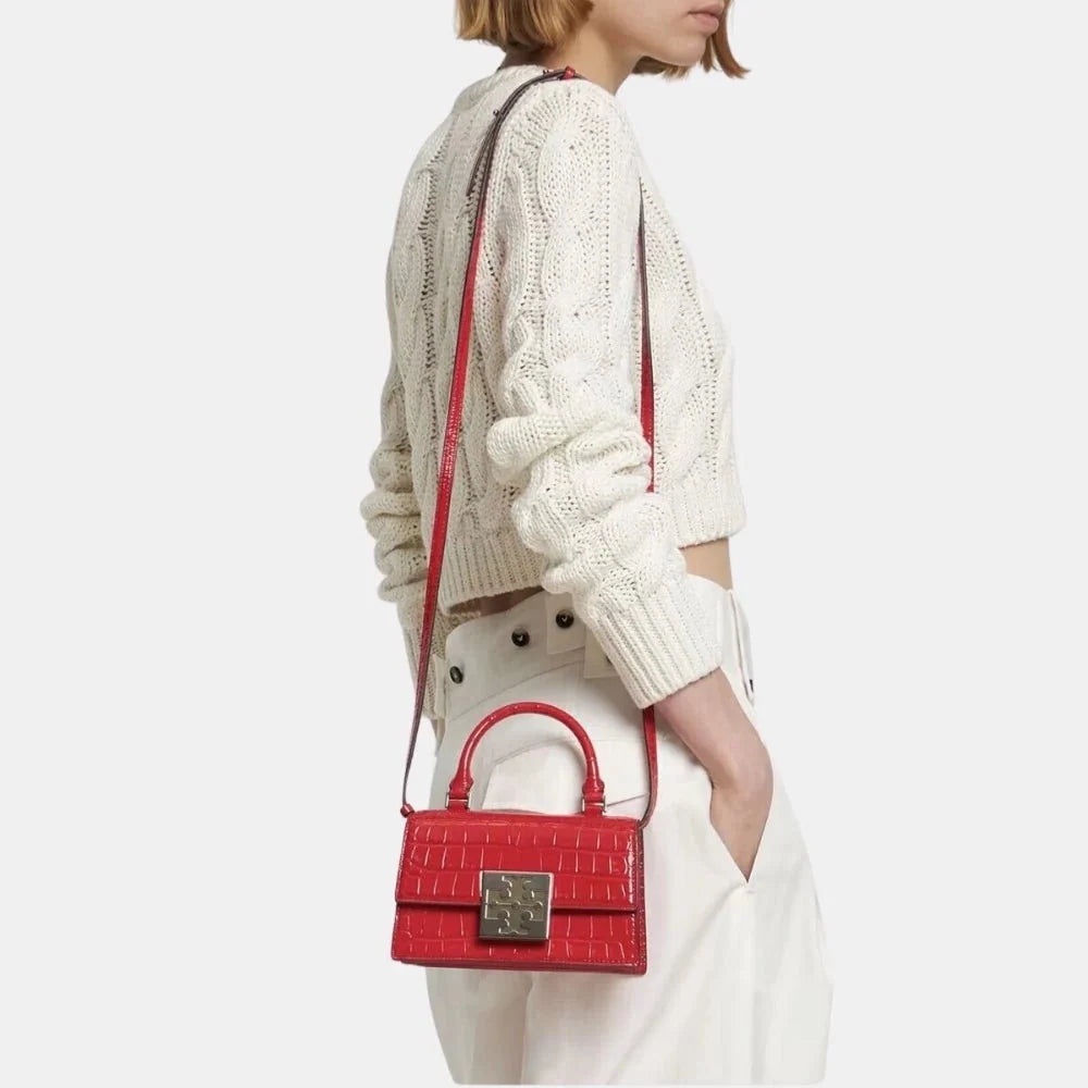Buy Tory Burch Bon Bon Spazzolato Mini Top-Handle Bag in Pakistan