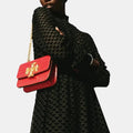Buy Tory Burch Small Eleanor Croc-Embossed Bag (Red) in Pakistan