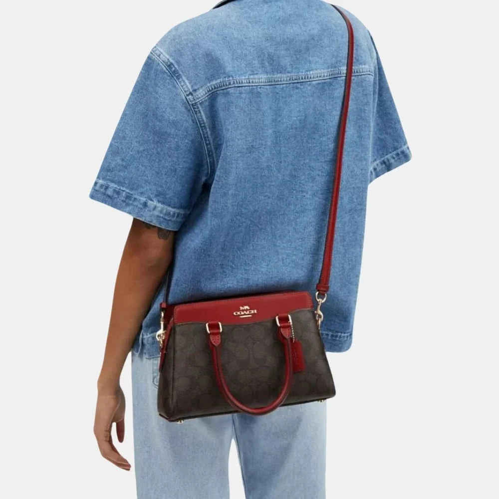 Buy Coach Mini Darcie Carryall in Colorblock Signature Canvas in Pakistan