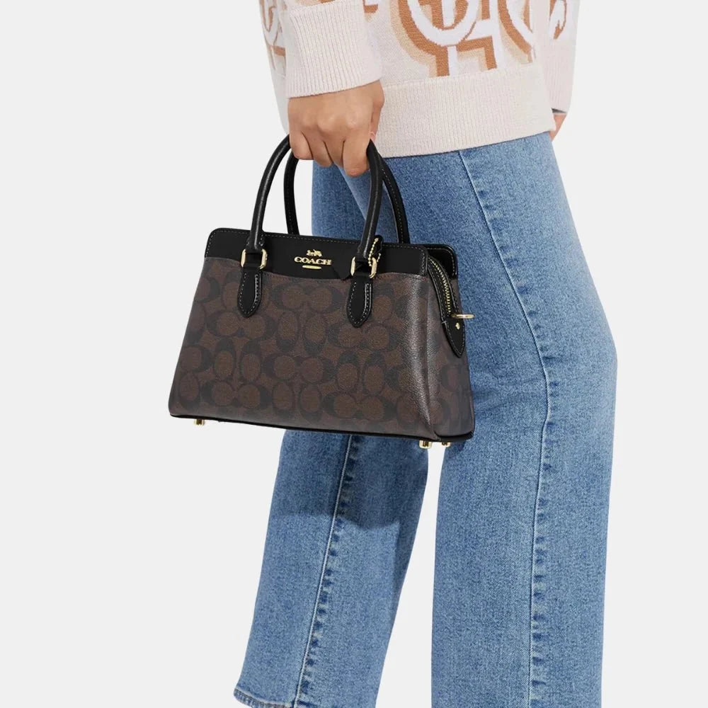 Buy Coach Mini Darcie Carryall in Colorblock Signature Canvas in Pakistan