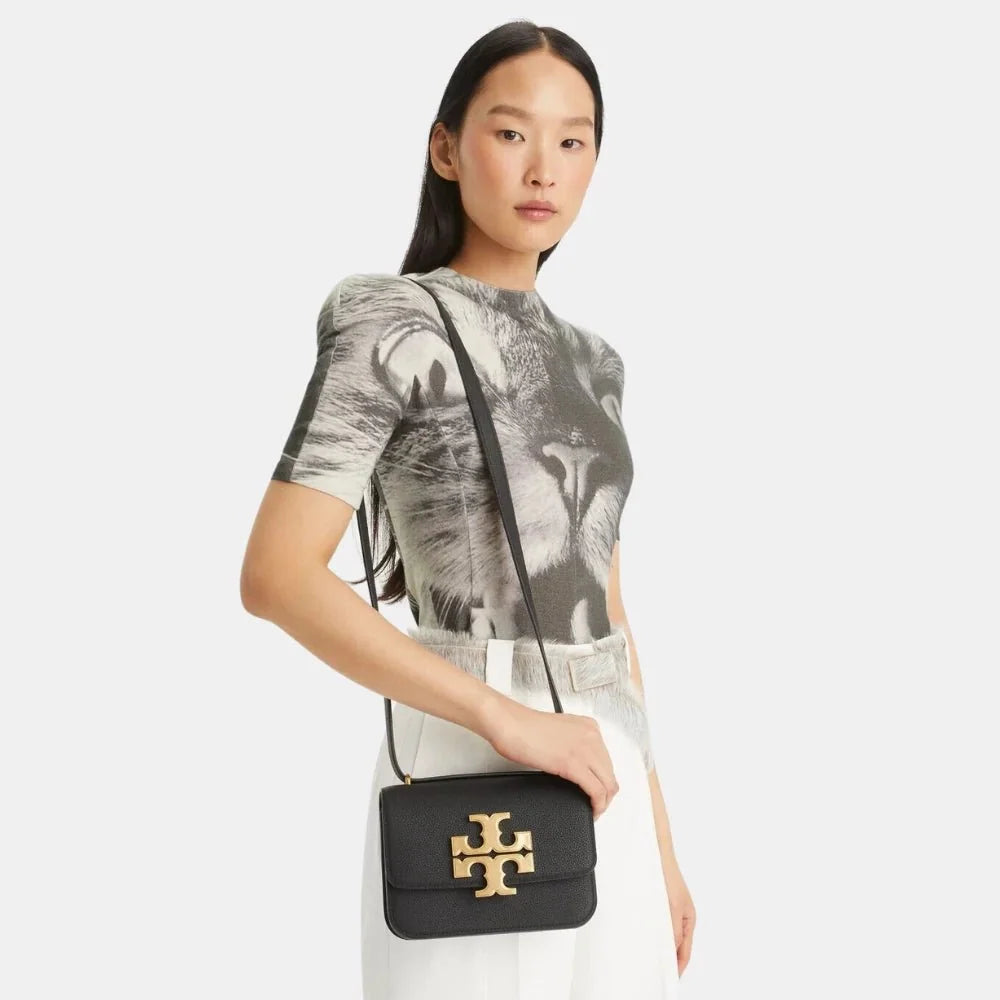 Buy Tory Burch Small Eleanor Pebbled Bag (Black) in Pakistan