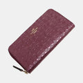 Buy Coach Accordion Zip Wallet in Signature Debossed Patent Leather (Maroon) in Pakistan