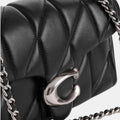 Buy Coach Quilted Tabby 20 Shoulder Bag (Black/Silver) in Pakistan