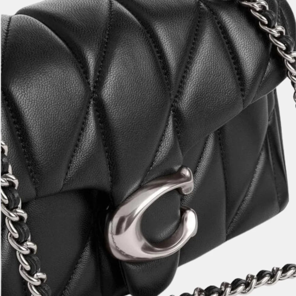Buy Coach Quilted Tabby 20 Shoulder Bag (Black/Silver) in Pakistan