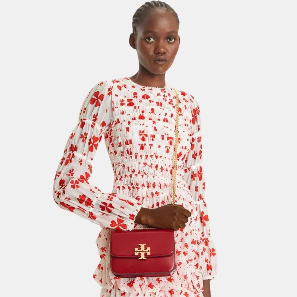 Buy Tory Burch Small Eleanor Convertible Shoulder Bag (Ruby) in Pakistan