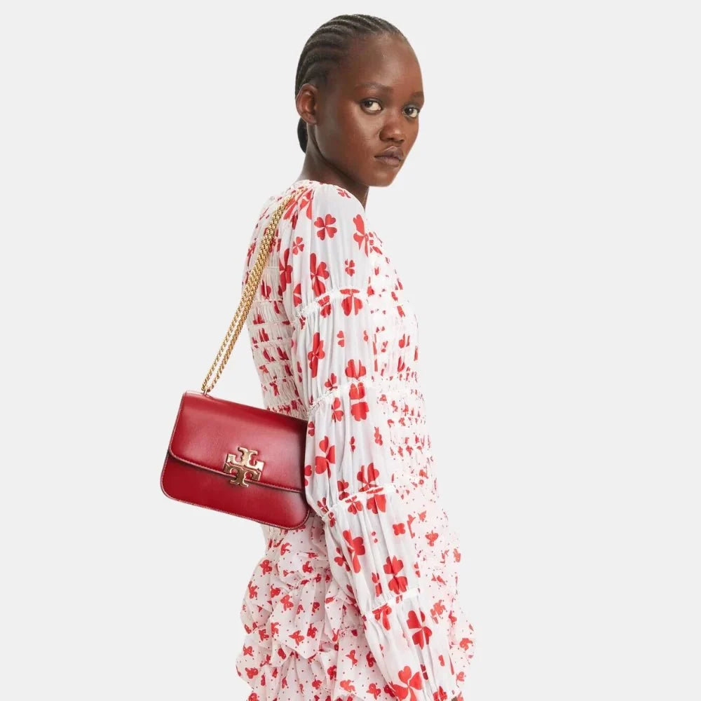 Buy Tory Burch Small Eleanor Convertible Shoulder Bag (Ruby) in Pakistan