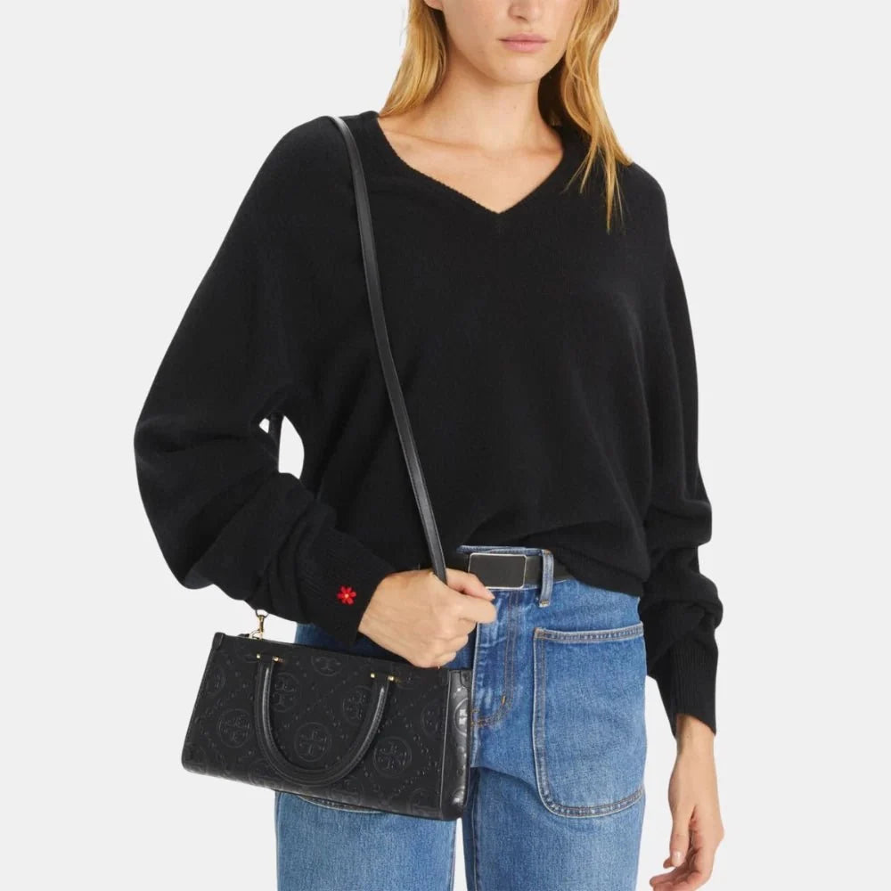 Buy Tory Burch T Monogram Embossed Small Rectangular Tote Bag in Pakistan