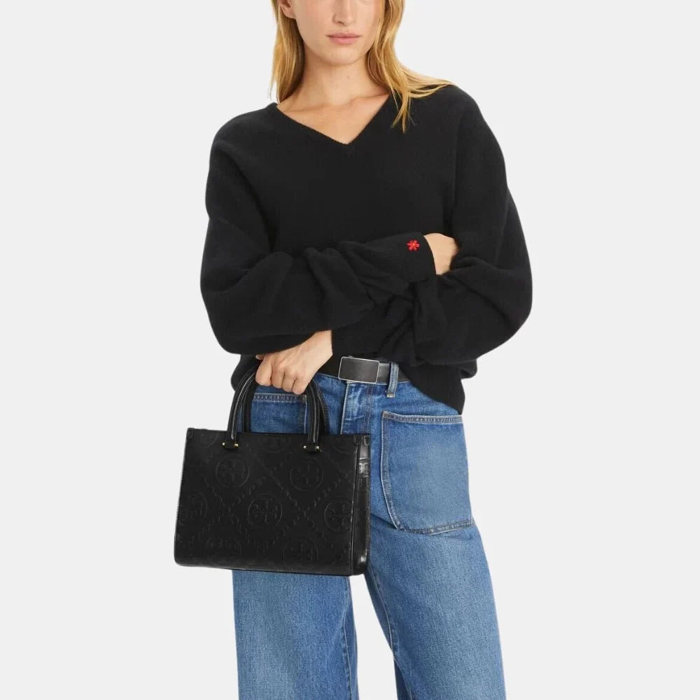 Buy Tory Burch T Monogram Top-Handle Embossed Tote Bag in Pakistan