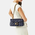 Buy Coach Quilted Tabby Shoulder Bag (Navy Blue) in Pakistan