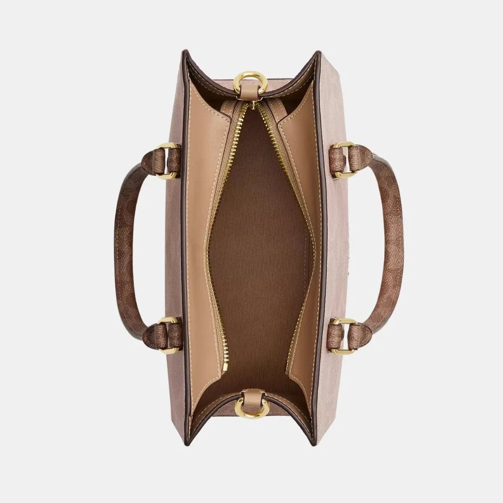 Buy Coach Maggie Small Tote Bag In Blocked Signature Canvas in Pakistan