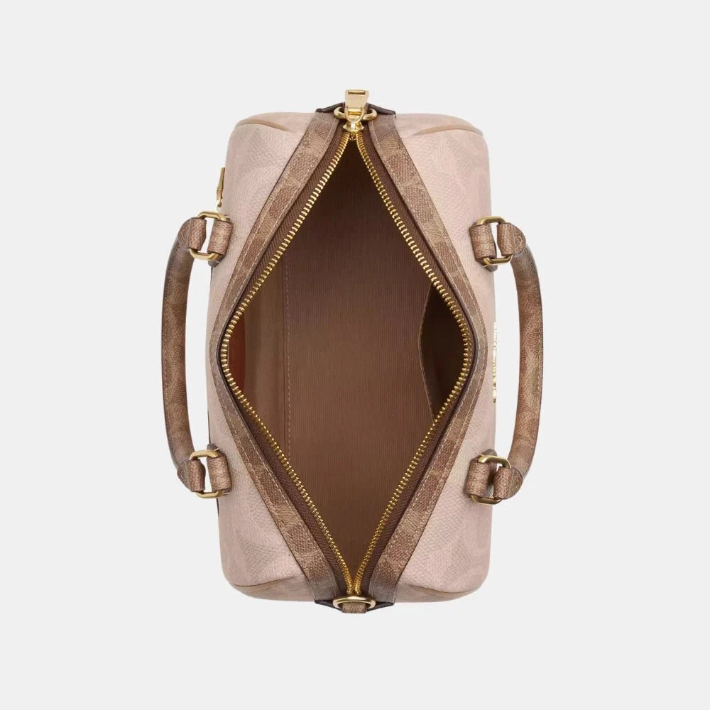 Buy Coach Rowan Satchel Bag In Blocked Signature Canvas in Pakistan