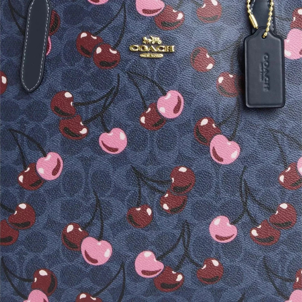 Buy Coach City Tote In Signature Canvas With Cherry Print in Pakistan